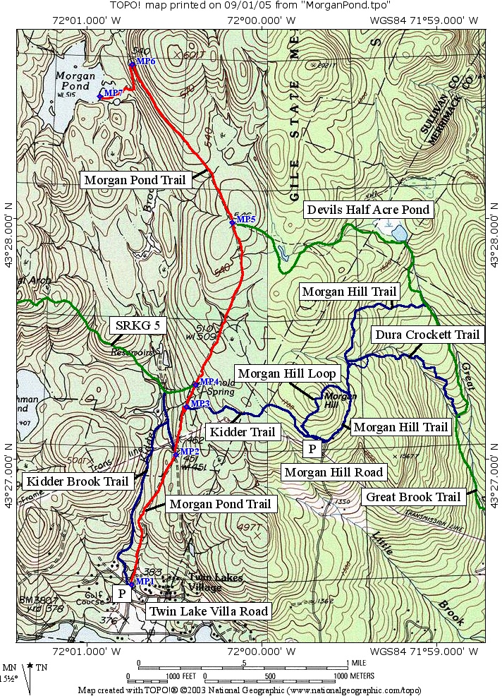 Morgan Pond Map